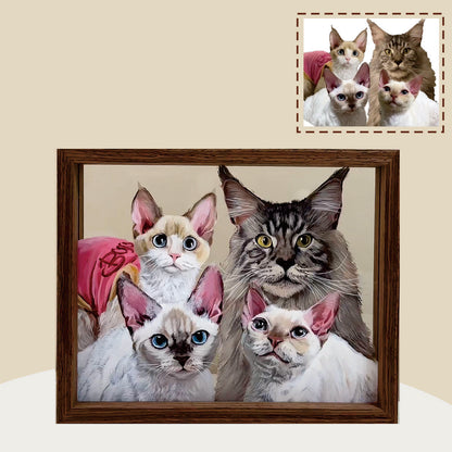 Custom Pet Portrait Glass Painting