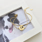 Double chain custom pet bracelet